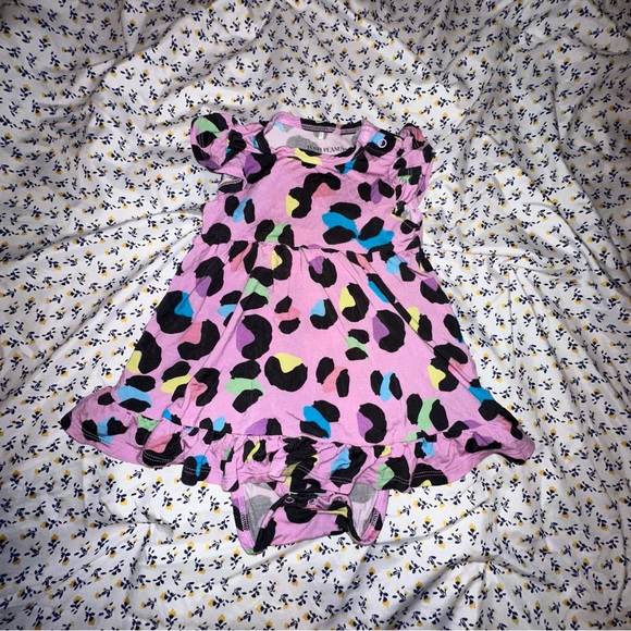 Posh Peanut Pink Leopard Print Dress - Picture 1 of 1